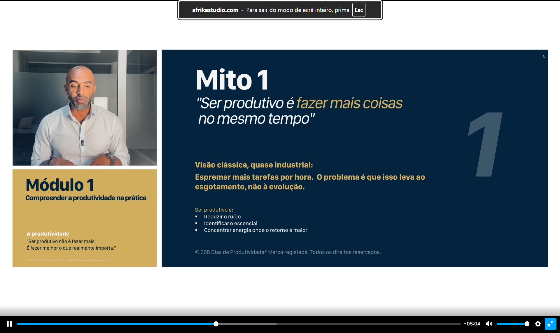 Leitor de videoaula